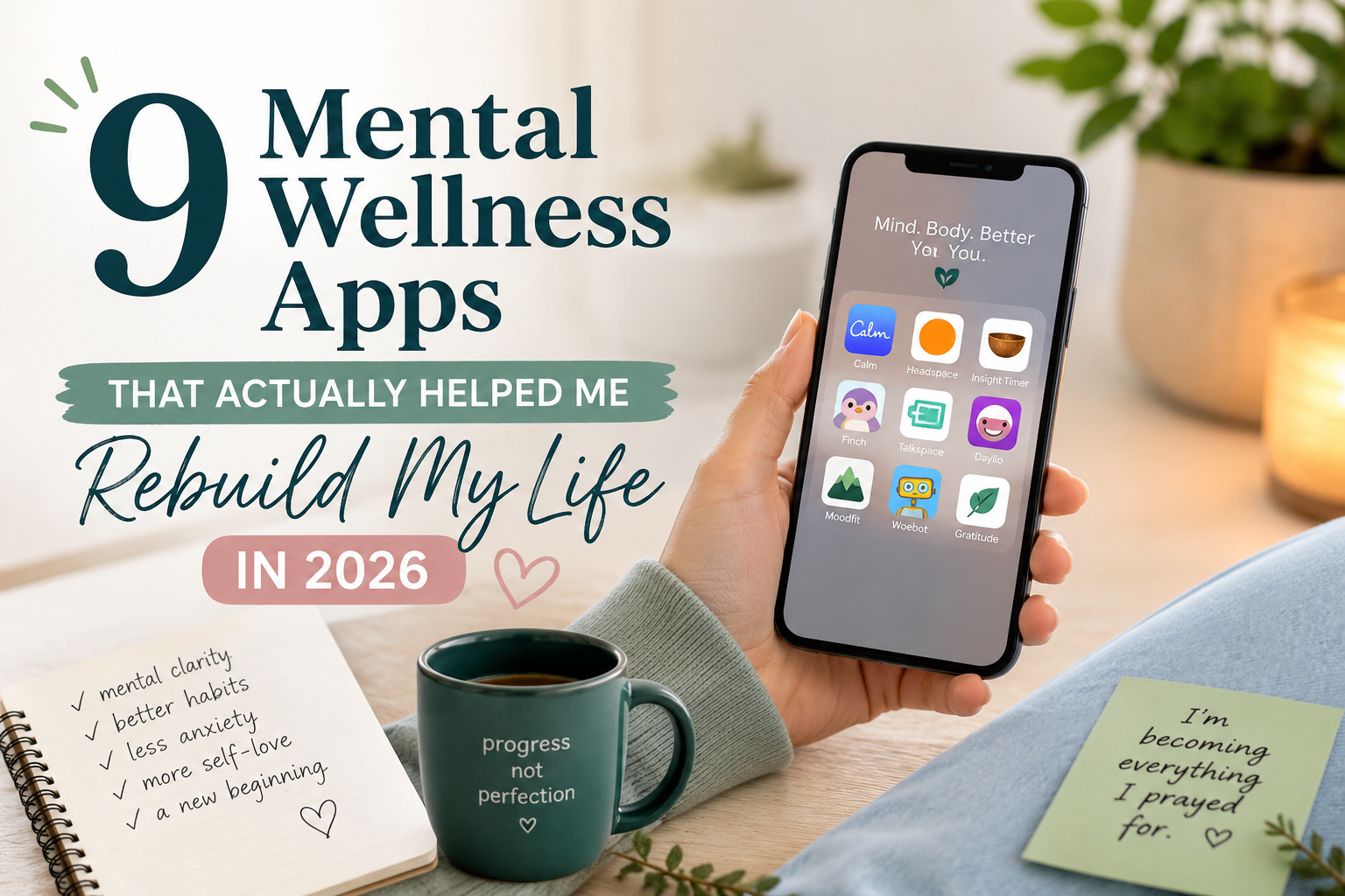 9 Mental Wellness Apps That Actually Helped Me Rebuild My Life in 2026